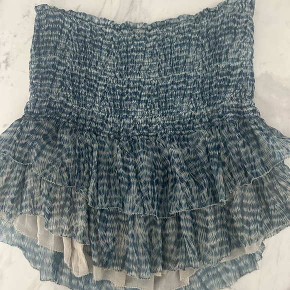 Isabel Marant Blue and White Mini Skirt - Picture 1 of 5